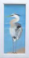 great blue heron painting