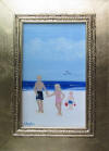 3 kids on beach